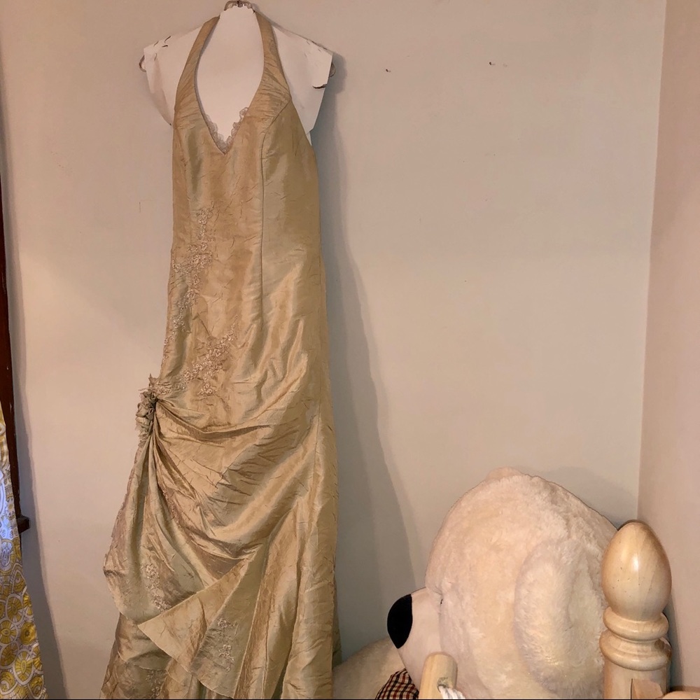 Vintage Wedding Dress- Halter